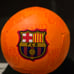 Signed Dani Alves Barcelona Nike Orange Soccer Ball (Beckett)