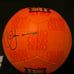 Signed Dani Alves Barcelona Nike Orange Soccer Ball (Beckett)