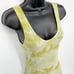 Enza Costa REVOLVE Tie Dye Tank Dress Bodycon Silhouette NEW Size M Yellow White