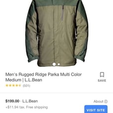 Ll bean Parka