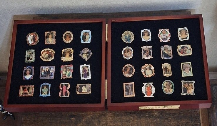 Beautiful Collectible Princess Diana Pin Collection By Willabee & Ward New.