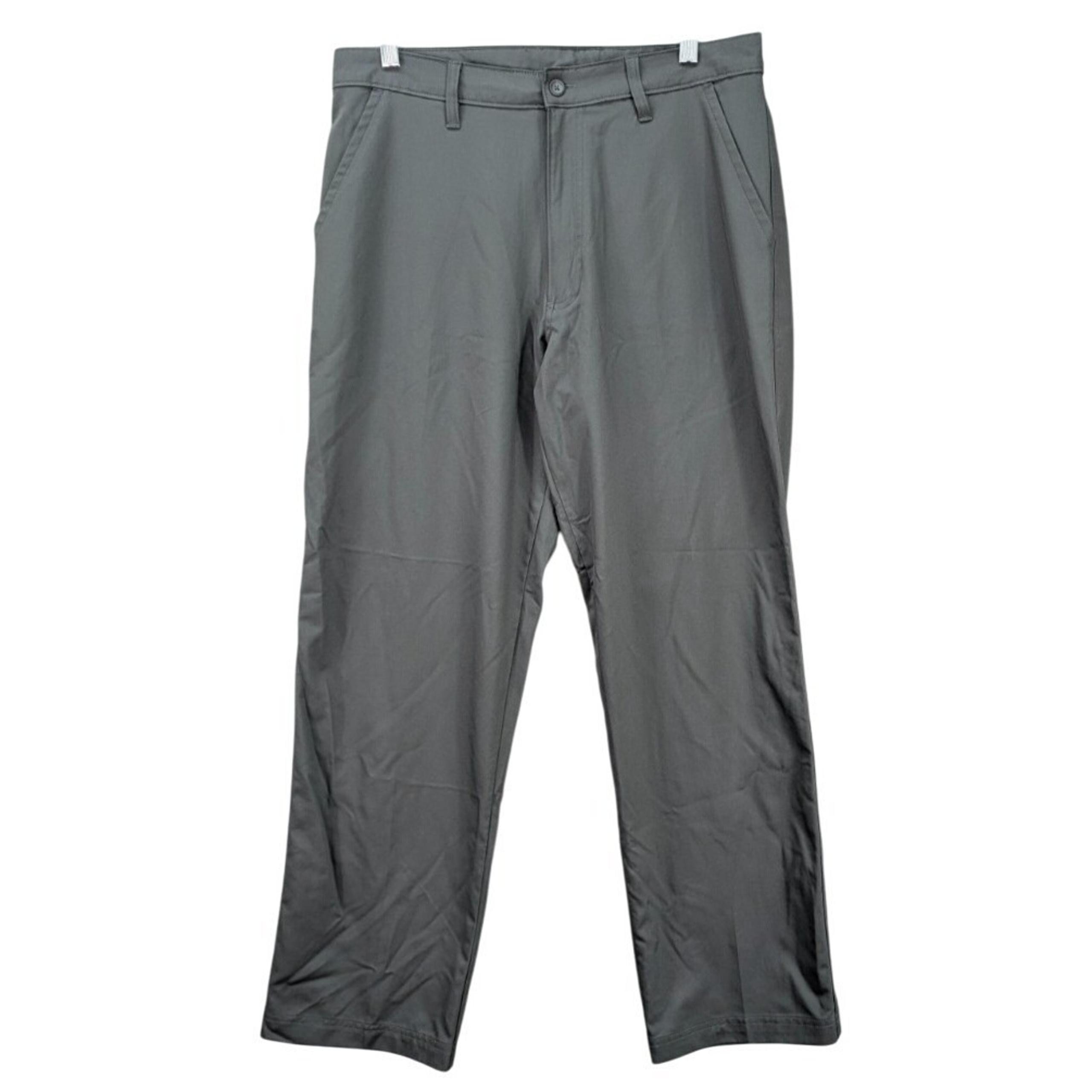 Champion Duo Dry Men's Golf Pants Athleisure Gray Chino Railroad Size 34Wx30L