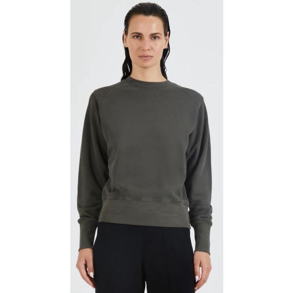 ATM French Terry Garment Dye Vintage Raglan Sweatshirt - Chestnut NWT Size Mediu