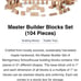 Wooden Building Blocks set 100% Maple