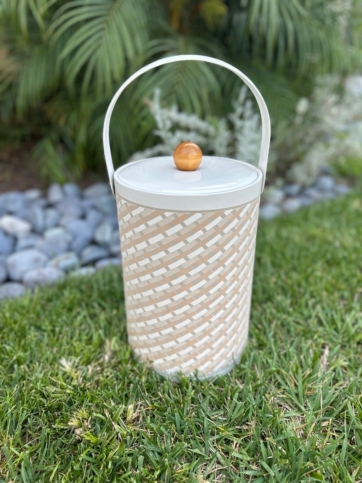 MCM Georges Briard Vinyl Ice Bucket