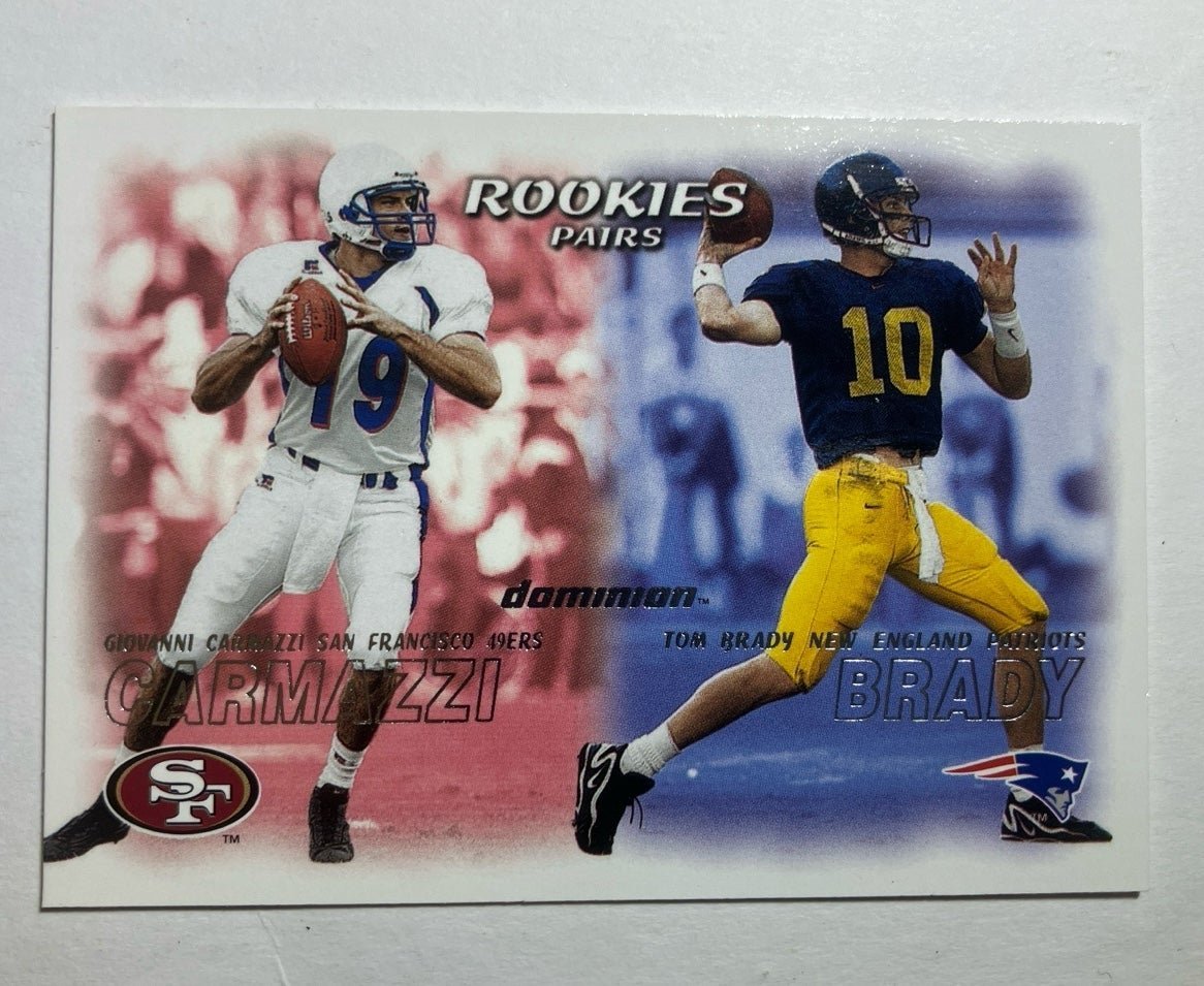 Tom Brady dominion pairs rookie card