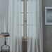 NEW DKNY 2 Panels Window Curtain Drapes ~City Breeze Sheer~Cream White~ 50x96