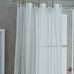 NEW DKNY 2 Panels Window Curtain Drapes ~City Breeze Sheer~Cream White~ 50x96