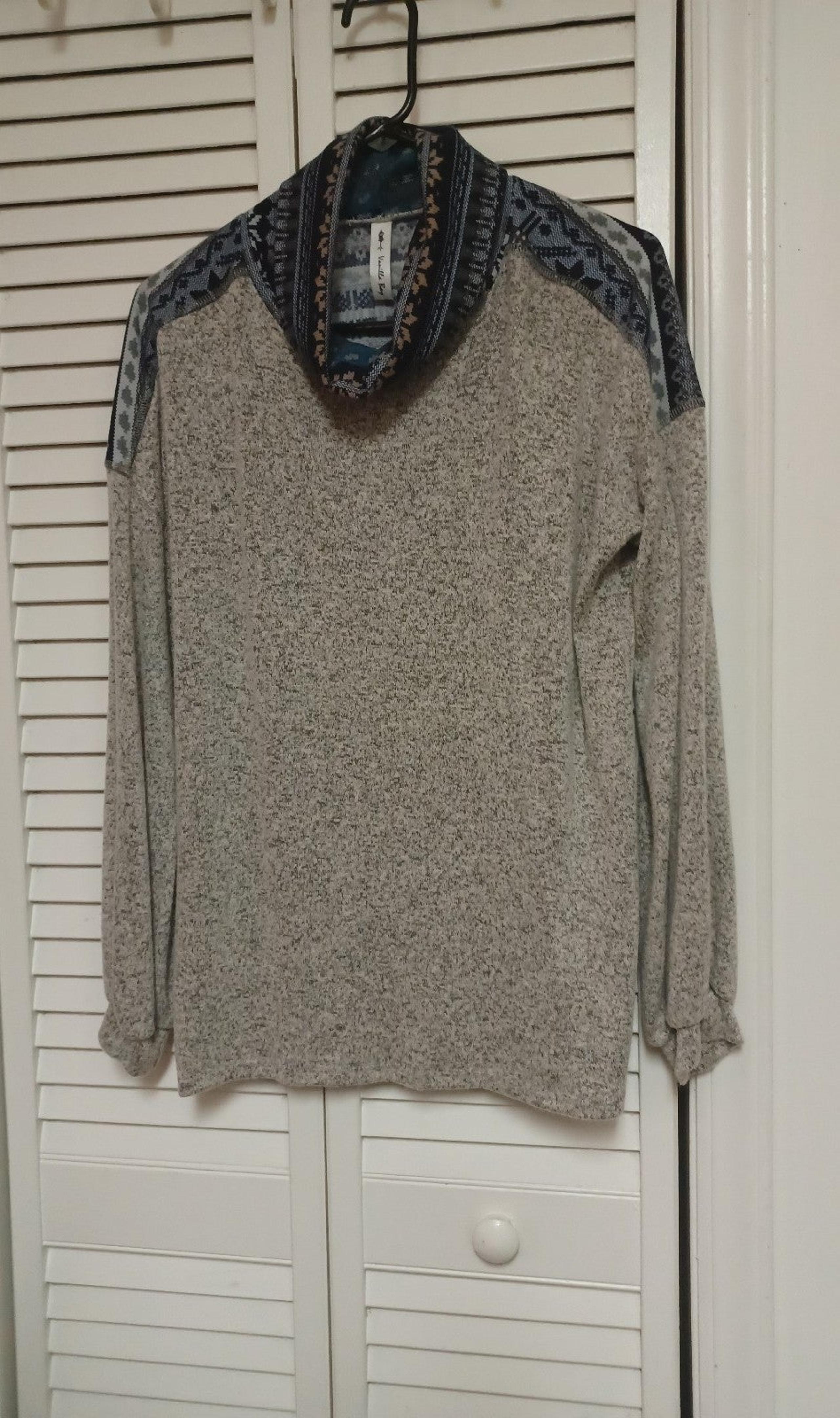 Ladies Vanilla Bay Cowl/Turtleneck Knit Sweater