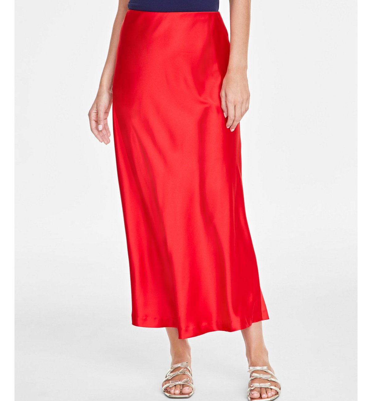 On 34th Women's Maxi Slip Skirt - Red XL NEW