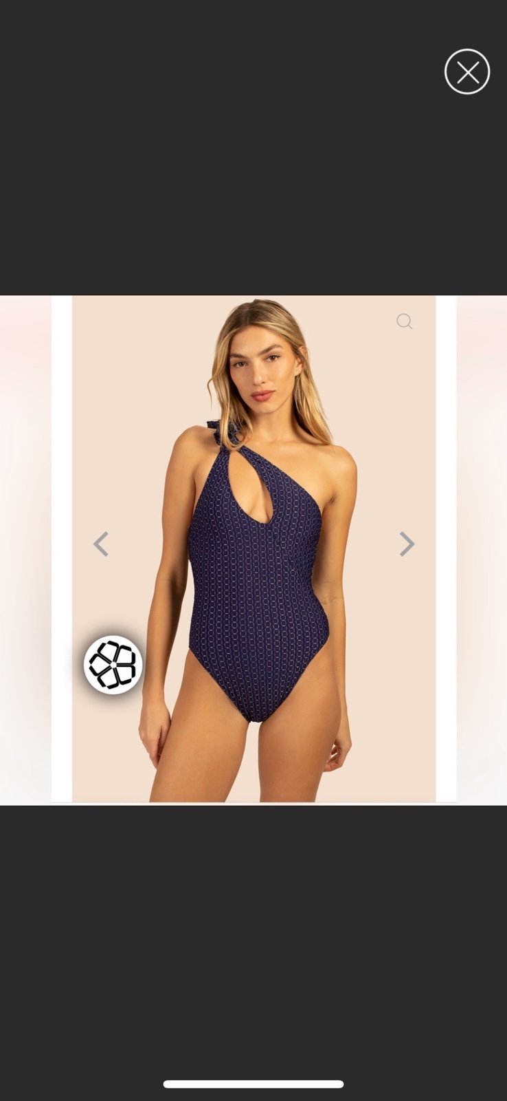 NWT TRINA TURK ADELINE ASYMMETRICAL MAILLOT