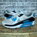 Nike Air Max 90 Retro Laser Blue Black White Running CJ6779-100 Mens Size 13