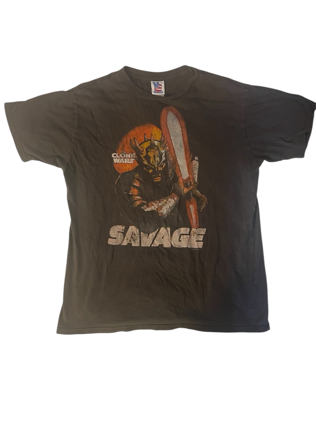 Star Wars The Clone Wars Savage Opress T-Shirt Made in USA Size Large