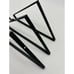 3 Pcs Triangle Shelf Brackets, Metal Shelf Brackets