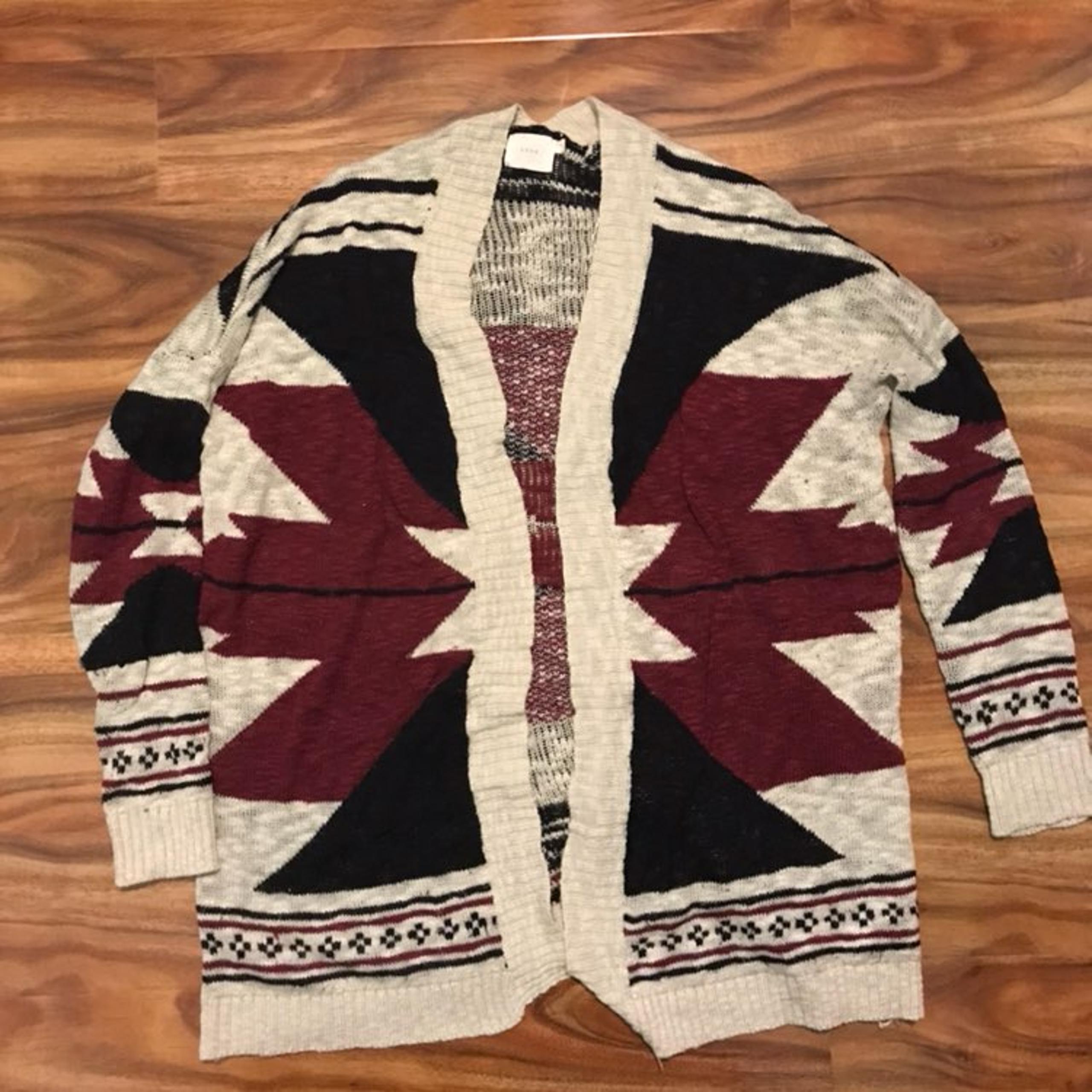Abstract Print Cardigan - Nasty Gal