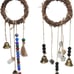 2 Pair- Wicker Witch Bells. Handmade Wiccan Chimes/ door Knob Hangers *Read bio*