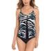 NWT Amoressa Women's Swimwear Swing Underwire Bra Mesh Inset Tankini Top Size 10