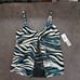 NWT Amoressa Women's Swimwear Swing Underwire Bra Mesh Inset Tankini Top Size 10