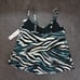 NWT Amoressa Women's Swimwear Swing Underwire Bra Mesh Inset Tankini Top Size 10
