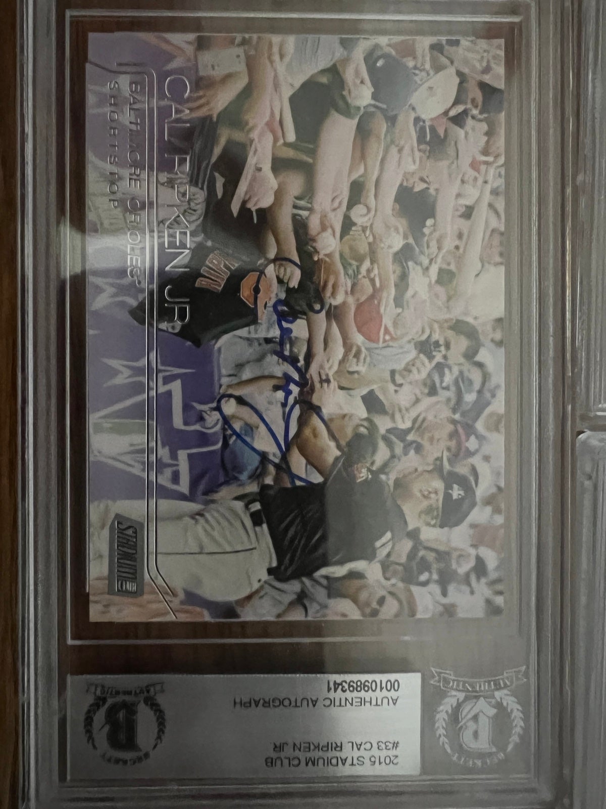 CAL RIPKEN 2015 stadium club AUTO Beckett Authenticated