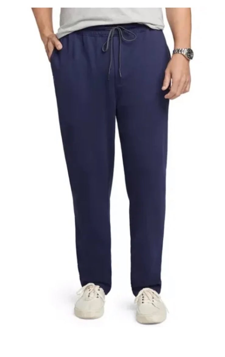 Izod big and tall peacoat fleece jogger size 3XL new with tags