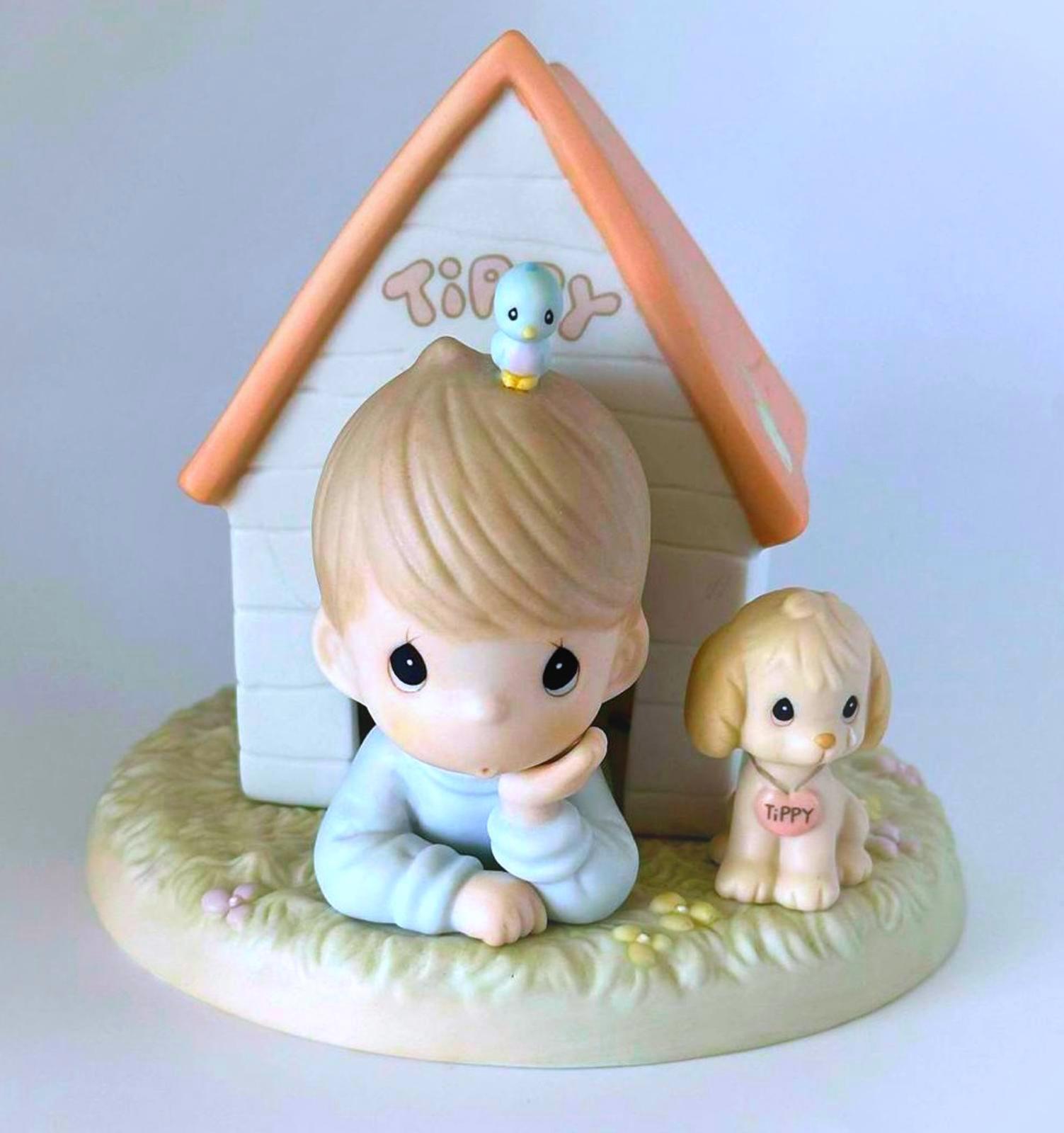 Precious Moments - 'Lord, I'm In It Again' Boy Sitting In Tippy's House