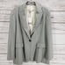 Zara New Women's Wool Blend Gray Single Button Blazer Jacket Size XL