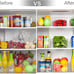 Refrigerator Organizer Bins - 8pcs Clear Plastic Bins For Fridge, Freezer,