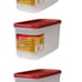 (4) - 10 cup Stackable Storage Containers