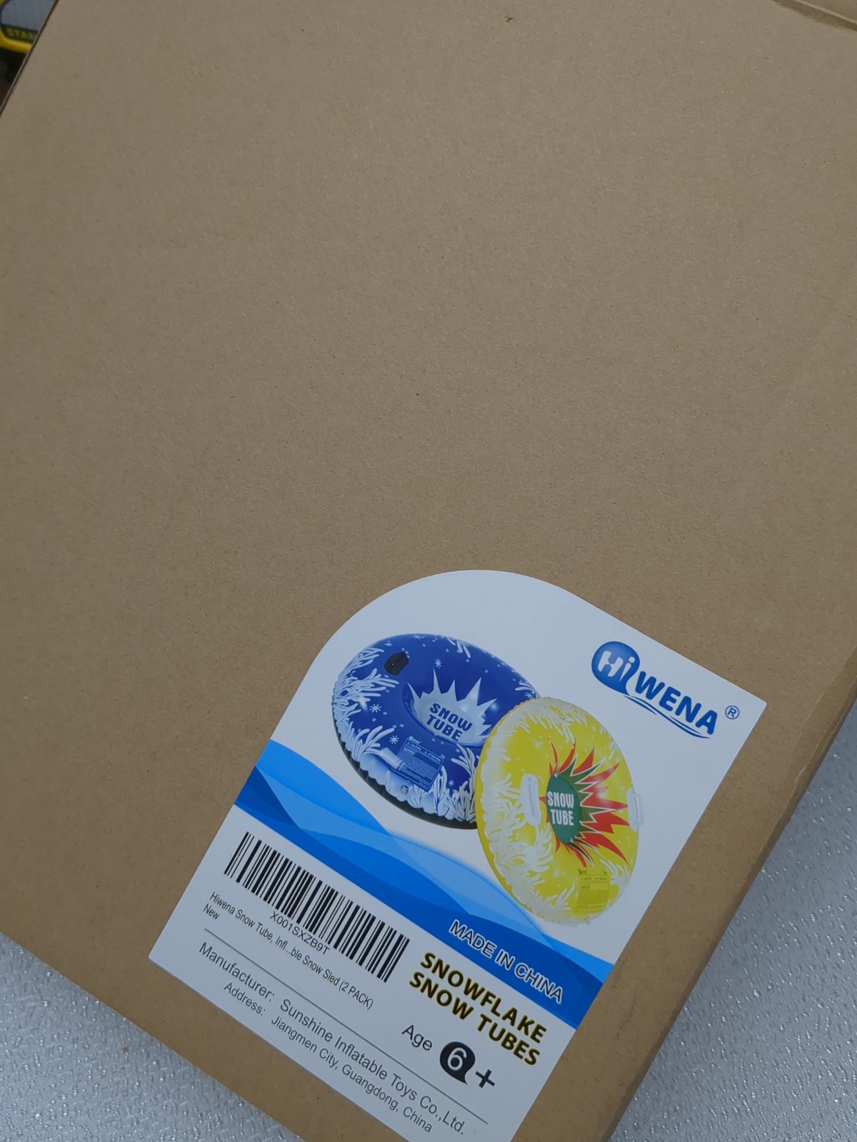HIWENA Snowflake - Box of 2 -Snowtubes