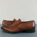 ECCO Minneapolis Bike Toe Slip On Brown Leather Dress Shoe Loafers