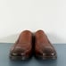 ECCO Minneapolis Bike Toe Slip On Brown Leather Dress Shoe Loafers
