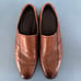 ECCO Minneapolis Bike Toe Slip On Brown Leather Dress Shoe Loafers