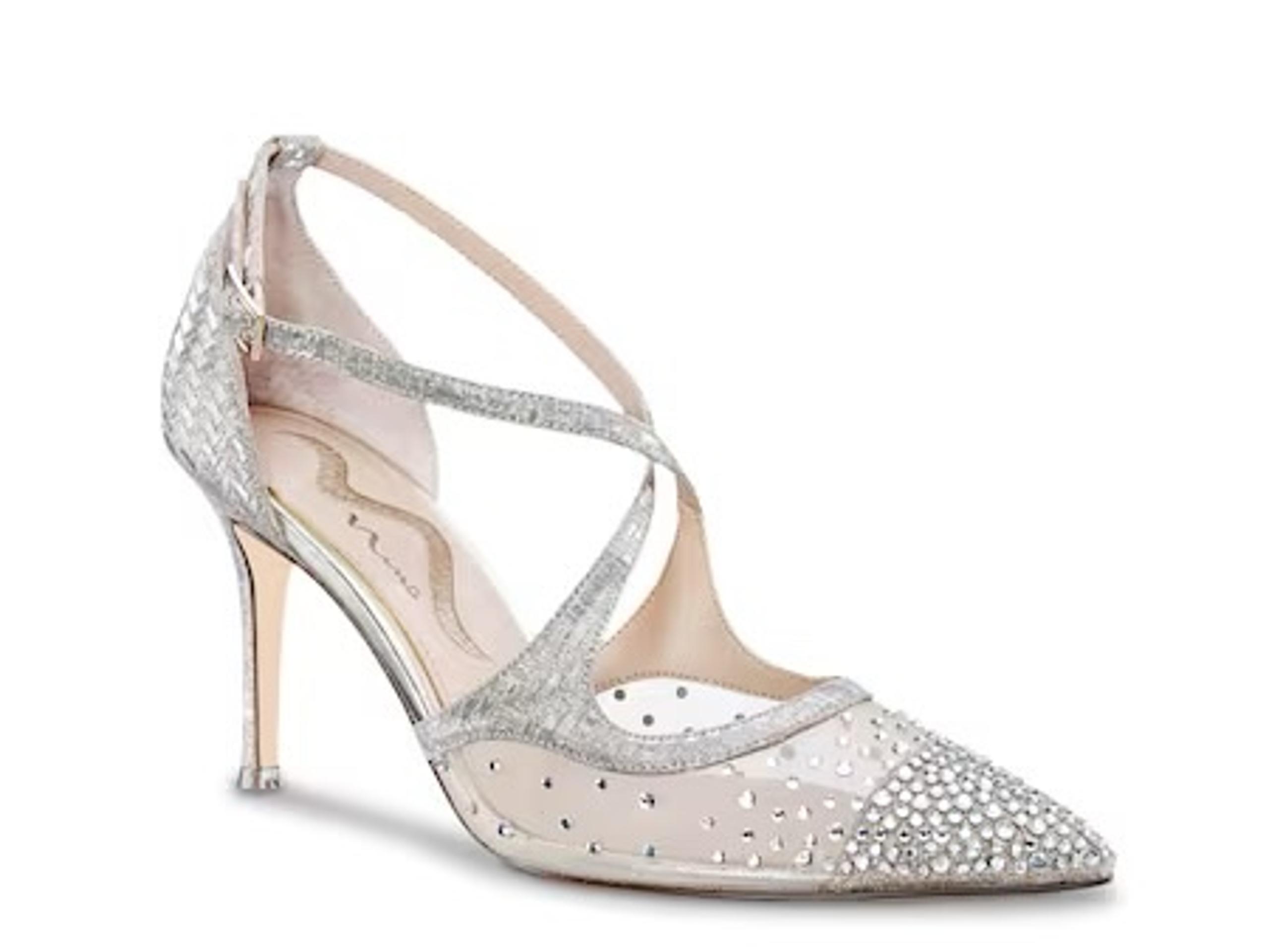 Nina Chelly Pump size 8 worn once Gold Metallic