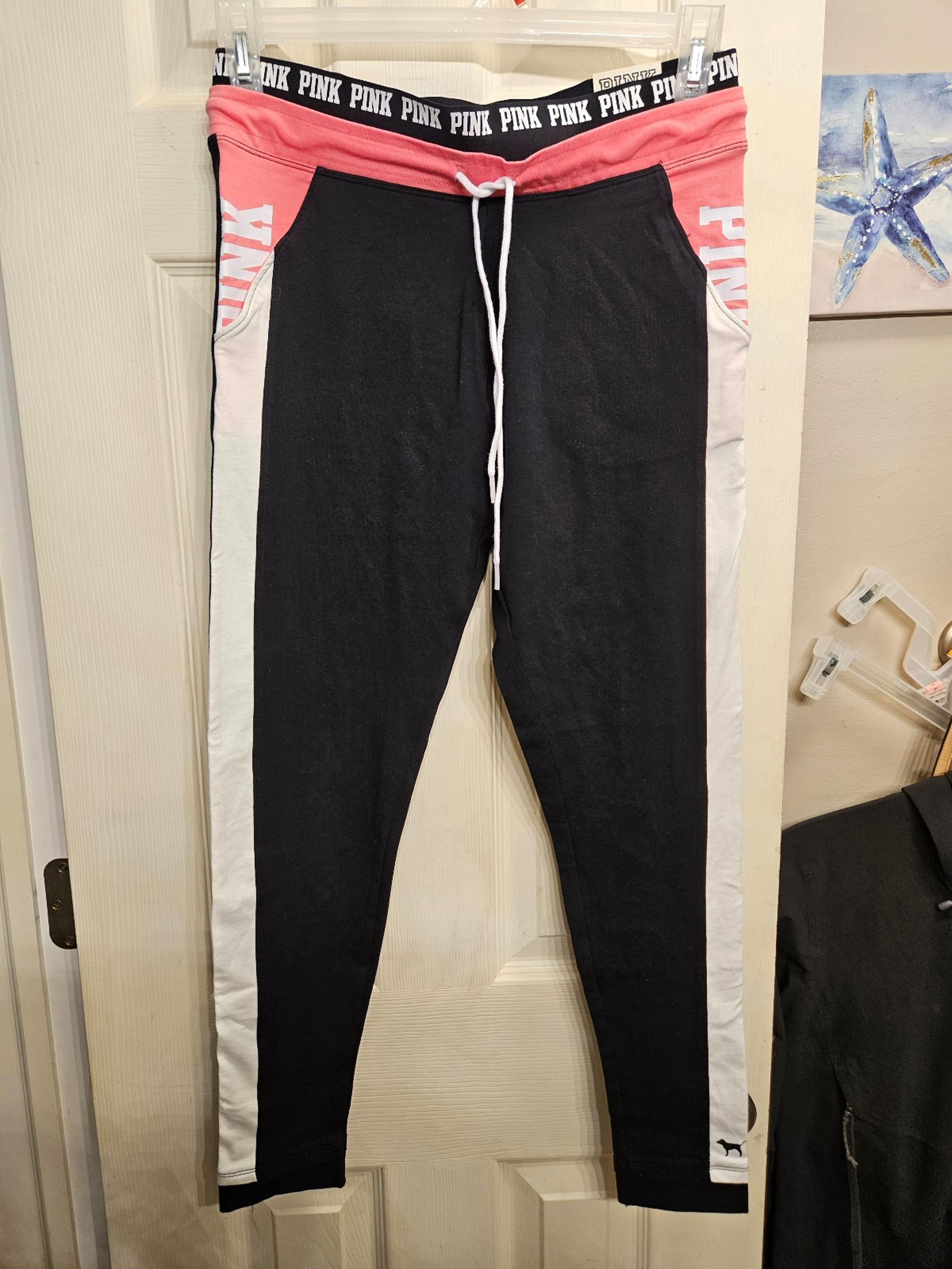 Victorias secret pink campus yoga leggings pants womens medium NEW