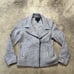 Tahari Jacket Womens Medium Gray Moto Biker Wool Blend Pockets Collared