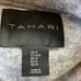 Tahari Jacket Womens Medium Gray Moto Biker Wool Blend Pockets Collared