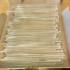 CHANDELEIR GLASS RODS 46 of them nice for projects