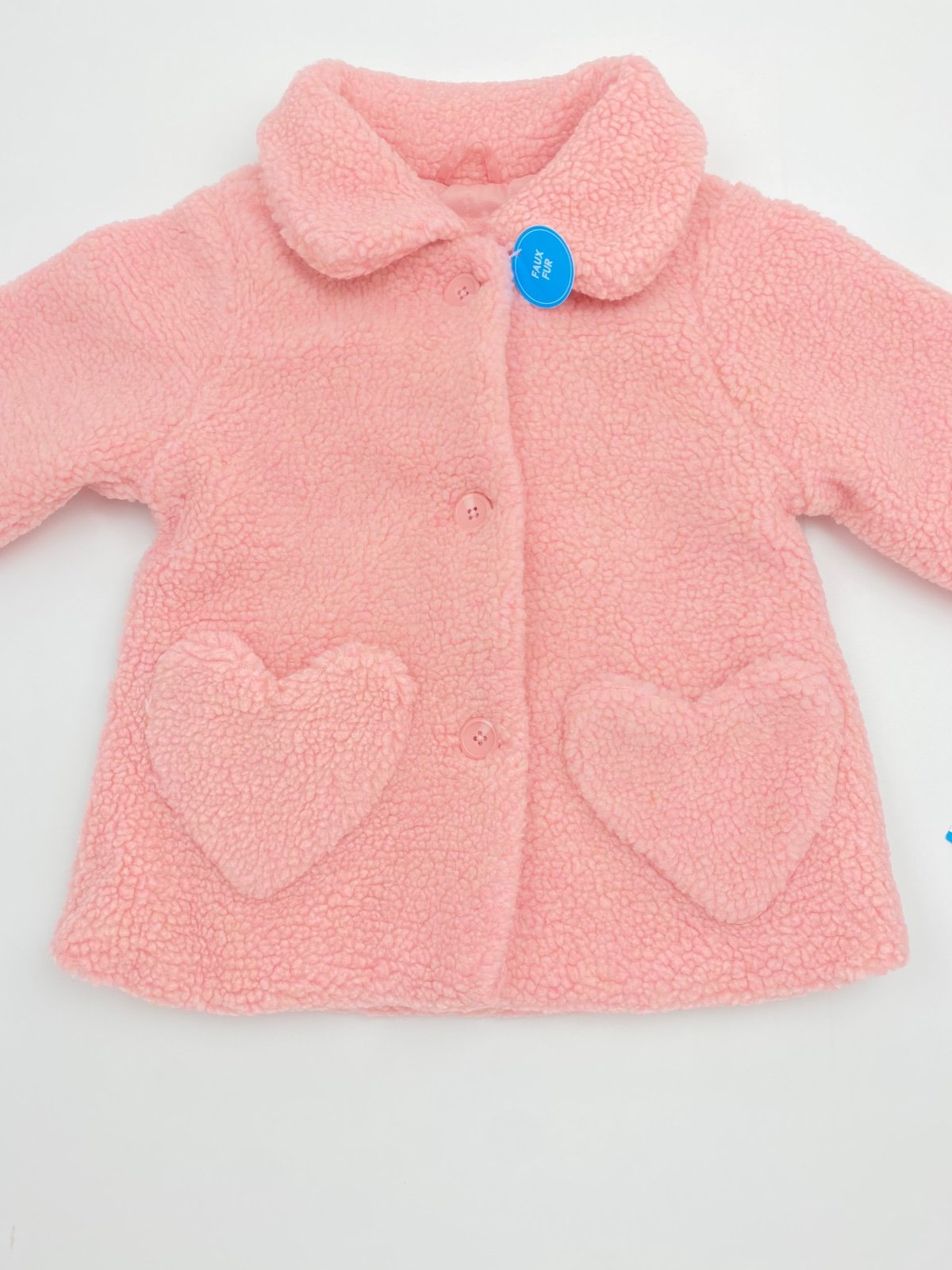 Carter’s Toddler Little Girls Faux Fur Sherpa Coat Pink Size 2T NWT