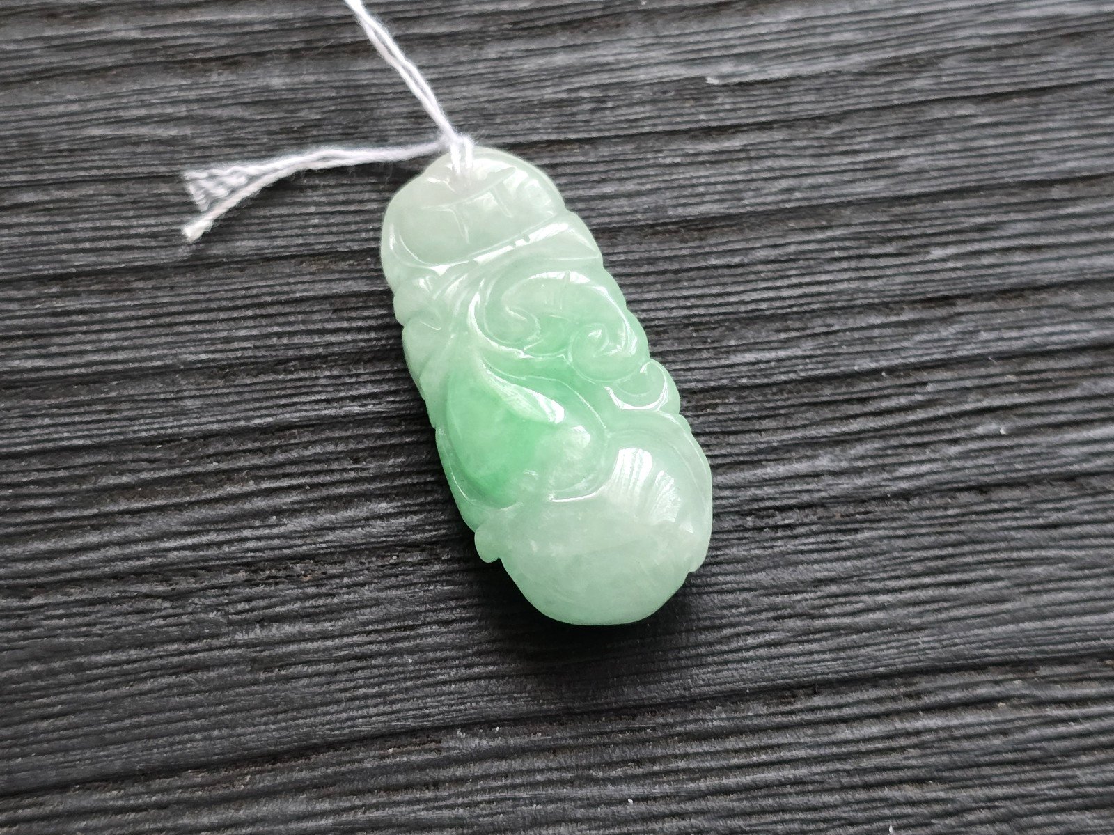 Burmese Type A jade pendant