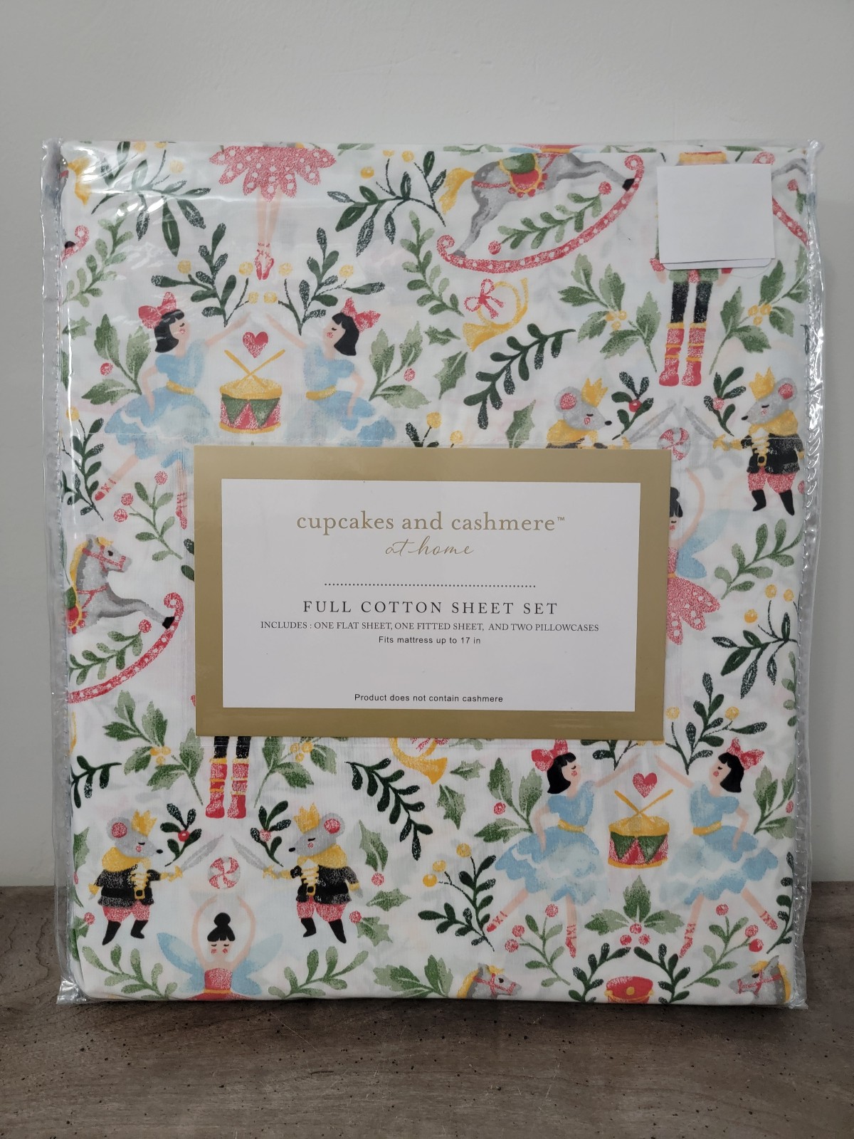 Cupcakes and Cashmere Nutcracker Christmas Full Sheet Set