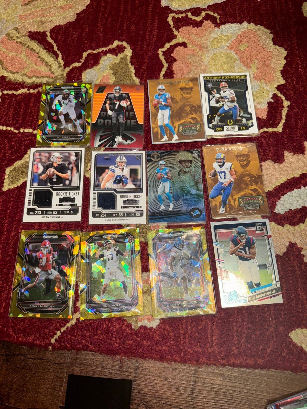 NFL card rookie card lot