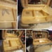 Vintage Samsonite white Hard Case Train Travel makeup mirror luggage tray keys