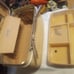 Vintage Samsonite white Hard Case Train Travel makeup mirror luggage tray keys
