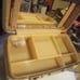 Vintage Samsonite white Hard Case Train Travel makeup mirror luggage tray keys