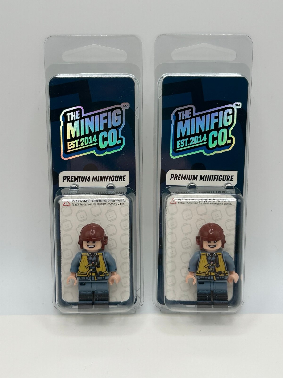 The Minifig Co. Luftwaffe WW2 Pilot Lot of 2x Minifigs (Sand Blue) - New