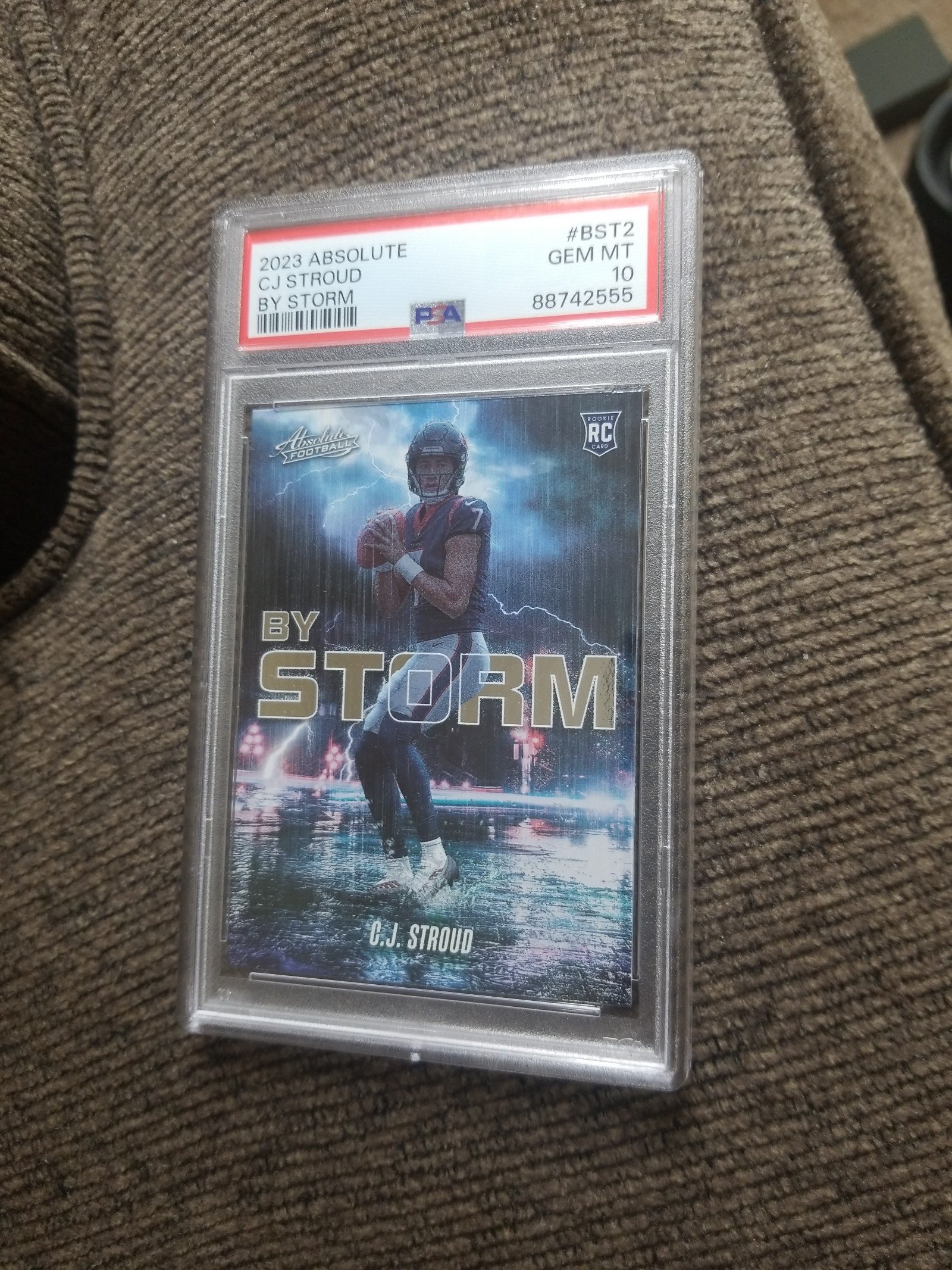 2023 Panini Absolute CJ Stroud BY STORM ROOKIE card PSA 10 GEM MINT