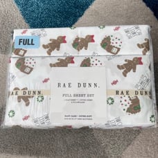 Rae Dunn Gingerbread FULL Bed Sheet Set