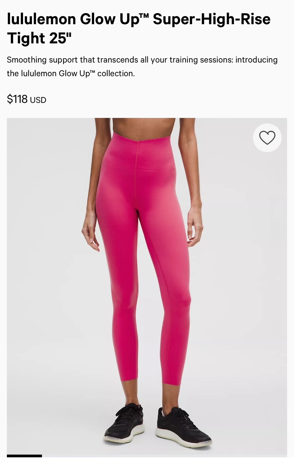 Hot Pink Lululemon Leggings $118 PRICETAG