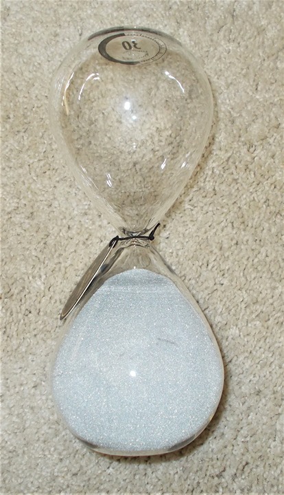 Clear Glass Hourglass Timer 8 30 minutes Watch New